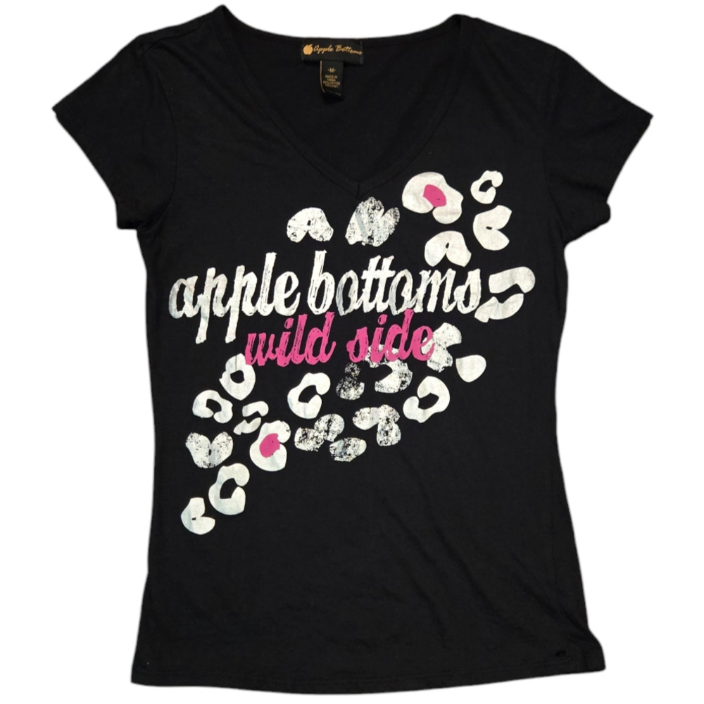 Apple Bottoms Vneck Shirt Size Medium